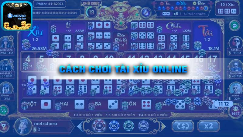 Hướng Dẫn Cách Chơi TÀI XỈU ONLINE